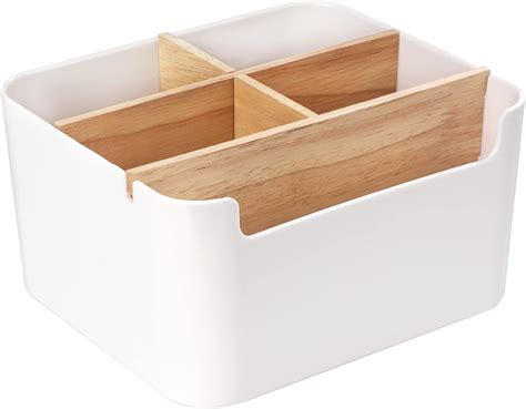 Schreibtisch Organizer Bambus Holz Desktop Stift Stifteköcher