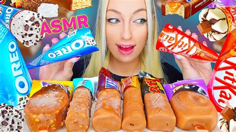 Asmr Eating Candy Ice Cream Bars Chocolate Oreo 초코아이스크림 チョコレート