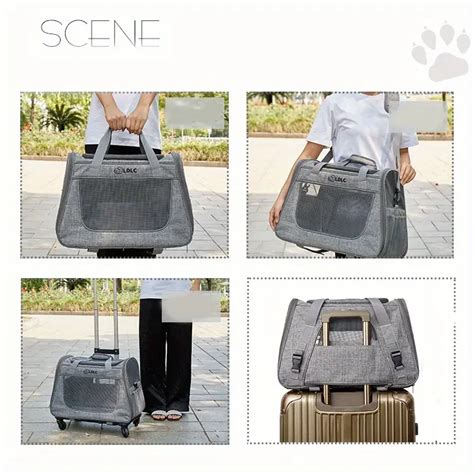 2 in 1 Trolley Pet Cat Bag: Ultimate Cat Carrier Wheels - Temu