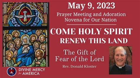 Fr Donald Kloster The Gift Of Fear Of The Lord Divine Mercy Prayer