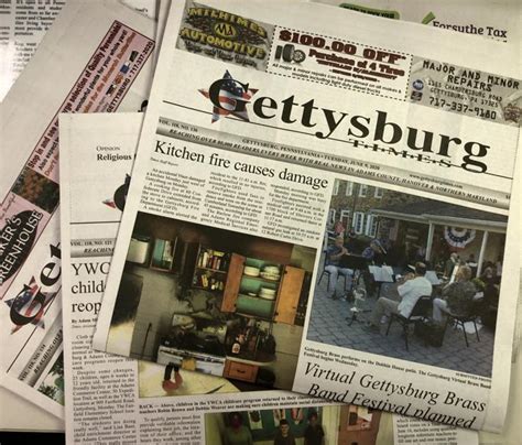 Gettysburg Times To Return To Six Day Print Schedule Monday June 15