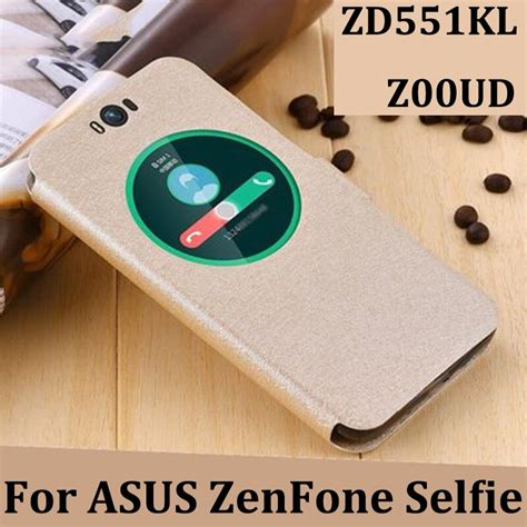 Capa De Janela Aberta Para Asus Zenfone Selfie Caso Capa De Couro Casos