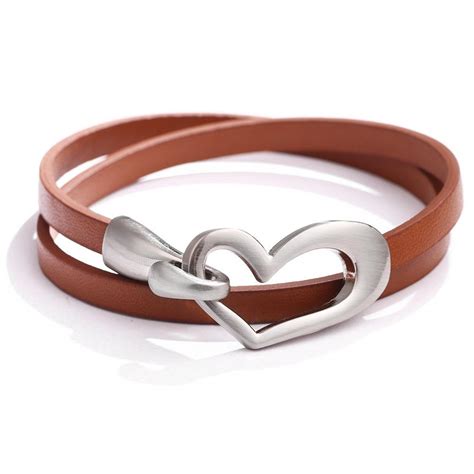 Женский простой кожаный браслет Love Wrap Femme Jewelry – купить по ...
