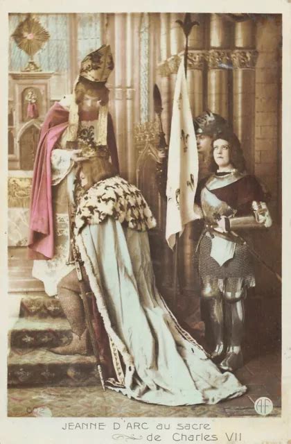 Cpa Histoire Jeanne D Arc Au Sacre De Charles Vii Eur Picclick Fr