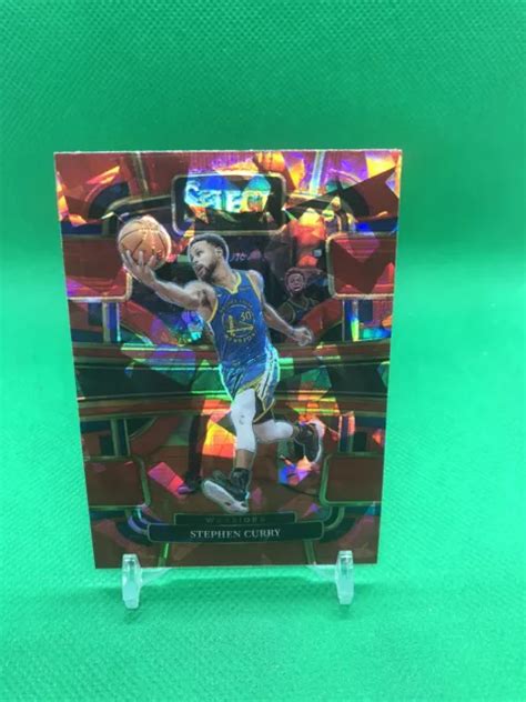 Panini Select Stephen Steph Curry Rosso Crackizzato Ghiaccio