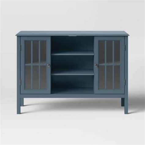 Windham 2 Door Cabinet With Storage Shelves Overcast Threshold