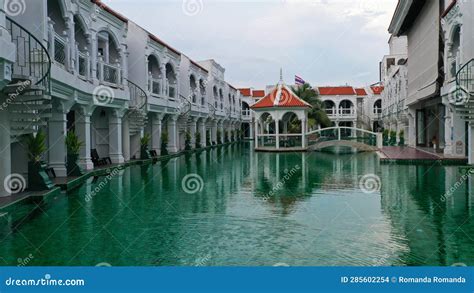 View of Swimming Pool Inside the Hotel. Green Color of Swimming Pool at ...