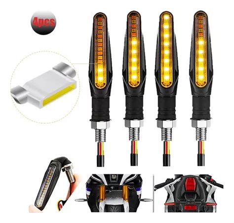 Pz Direccionales Led Moto Secuencial Motocicleta Meses Sin Inter S