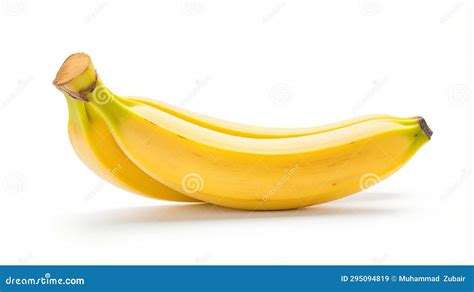 One Bananna Fruit Isolated On White Stock Illustration Illustration