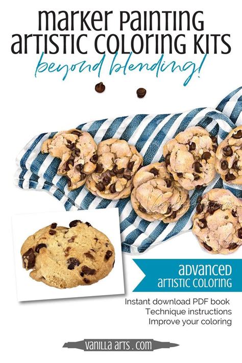 Chocolate Chip Cookies An Artistic Coloring Kit Copic Marker