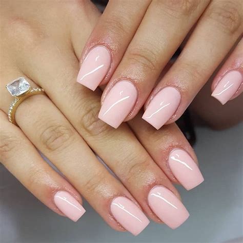 Light Pink Acrylic Nails Pink Gel Nails