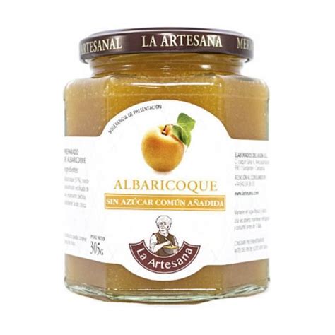 LA ARTESANA Confiture d abricot sans sucre ajouté 310 g Abricot