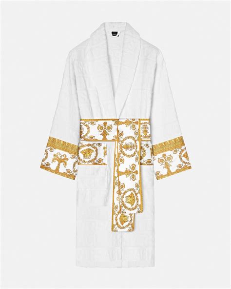 I ♡ Baroque Bathrobe White Versace Us