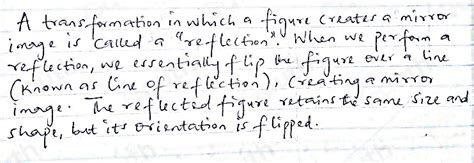 Solved Identify The Transformation In Which A Figure Creates A Mirror