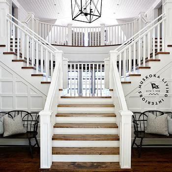 Staircase Millwork Transitional Entrance Foyer Benjamin Moore