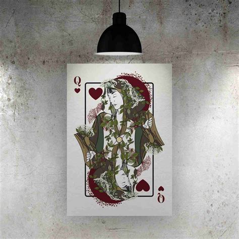 Queen Of Hearts Playing Card Template