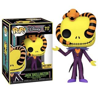 Đồ chơi mô hình funko pop 717 Jack Skellington with Snake Blacklight