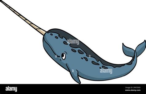 Narwhal Cartoon Colored Clipart Illustration Stock Vector Image And Art