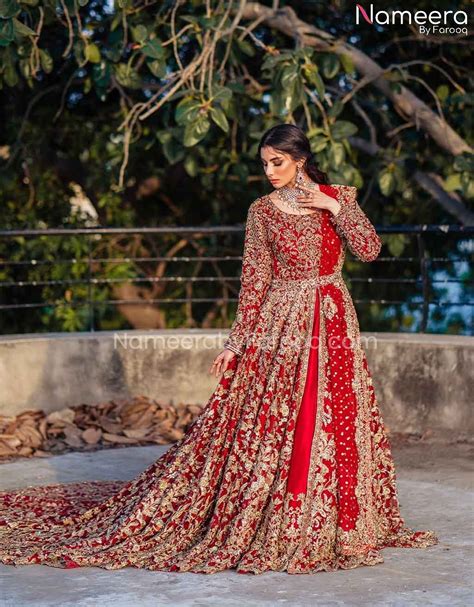 Pakistani Bridal Dresses In Red Colour