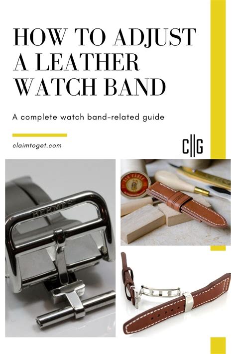 How To Adjust A Leather Watchband Watch Bands Metal Watch Bands