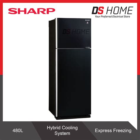 Sharp Sjp Gk L Jtech Inverter Glass Black Fridge Doors Fast