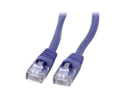 Coboc CY CAT5E 02 PR 2 Ft Cat 5E Purple Color 350Mhz UTP Network Cable