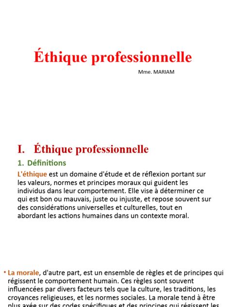 Éthique Professionnelle Pdf Allaitement Moralité