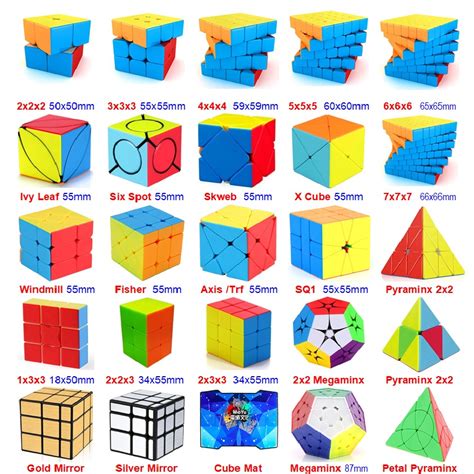 2x2 3x3 4x4 5x5 6x6 7x7 Cubo Mágico Pyraminx SQ1 Moinho De Vento Eixo