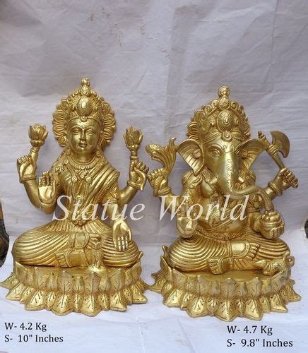 Easy To Clean Brass Ganesh Laxmi Statue At Best Price In Aligarh