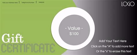 FREE Business Gift Certificate Template | Customize Online