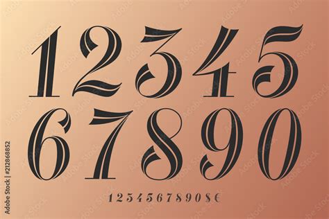 Vintage Number Fonts