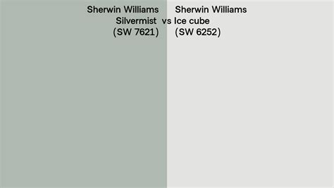 Sherwin Williams Silvermist Vs Ice Cube Side By Side Comparison