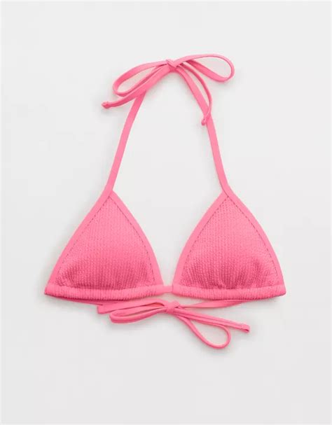 Aerie Crinkle String Triangle Bikini Top