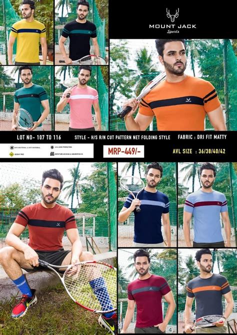 Mount Jack Mens Sports T Shirt Rn Hs At Rs 160piece In Nagpur Id 2851217747691