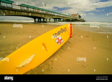 Lifeguard equipment on UK beach Stock Photo - Alamy