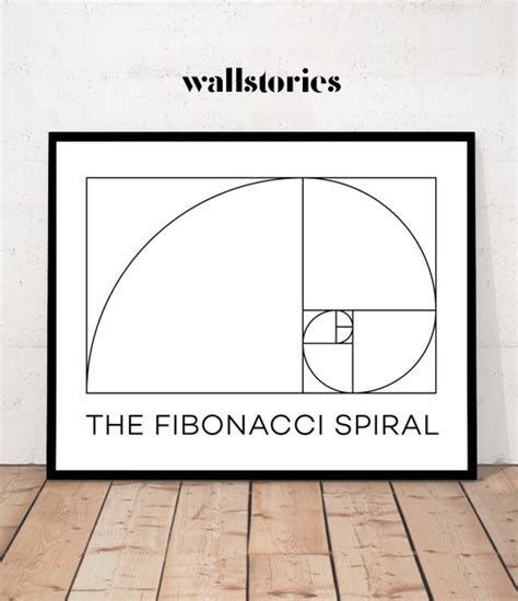 Fibonacci Fibonacci Print Fibonacci Spiral Print Fibonacci Spiral