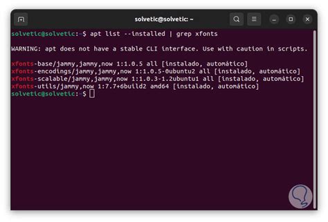 Ver Paquetes Instalados Linux Solvetic