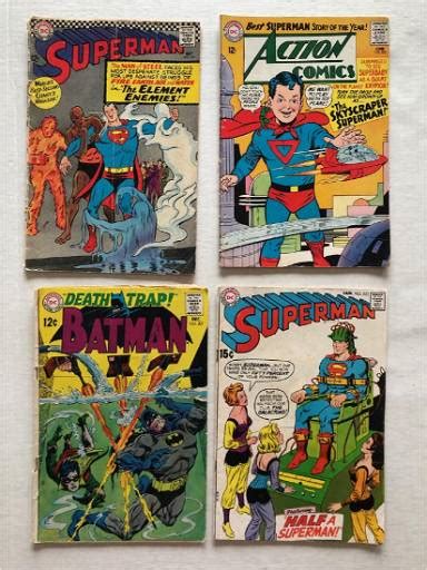 Vintage Golden Era Comic Lot With Action Comics