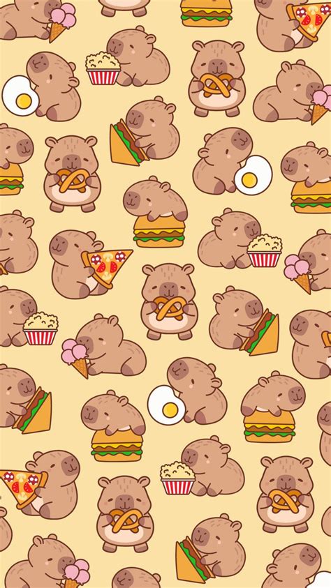 Capybara Wallpaper In 2024 Iphone Wallpaper Cute Easy Doodles Capybara