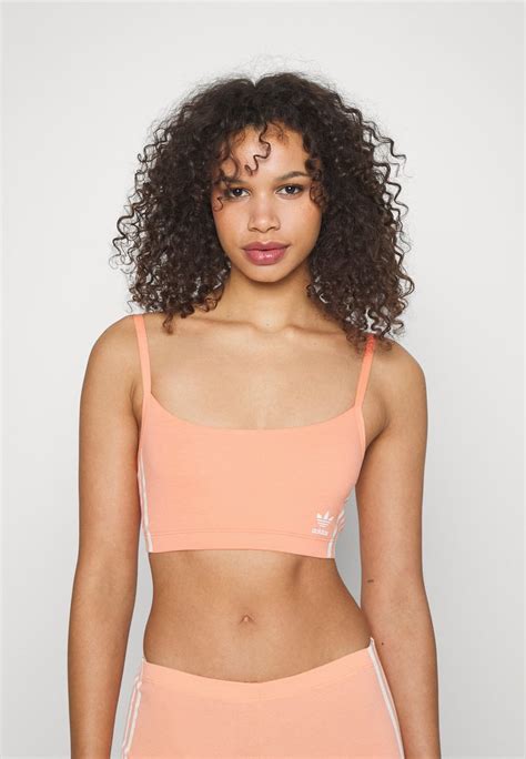 Adidas Originals Scoop Bralette Bustier Coral Red Coral Zalando Ie