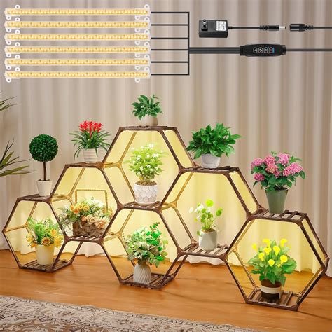 Dreyoo Plant Stand Indoor With Grow Lights 11 Tier Plant