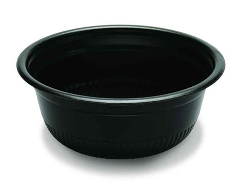 Round Black PS Hot Cold Bowl Oz D W Fine Pack