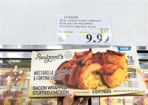 Real Good Foods Bacon Wrapped Stuffed Chicken Just 10 At Costco The