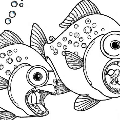 Piranhas Incr Veis Para Imprimir E Colorir