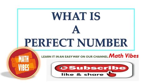 Perfect Numbers I What Are Perfect Numbers I How To Find Perfect