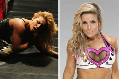 WWE Wrestlemania Natalya Suffers Wardrobe Malfunction As Trousers