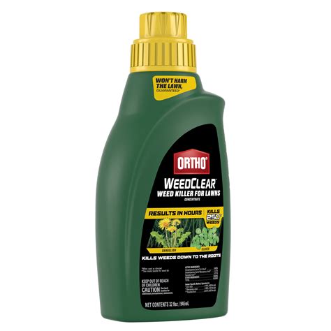 Ortho Weedclear Weed Killer For Lawns Concentrate 32 Oz