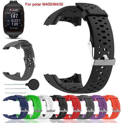 Silicone Breathable Watchband For Polar M M Smart Watch Wristband