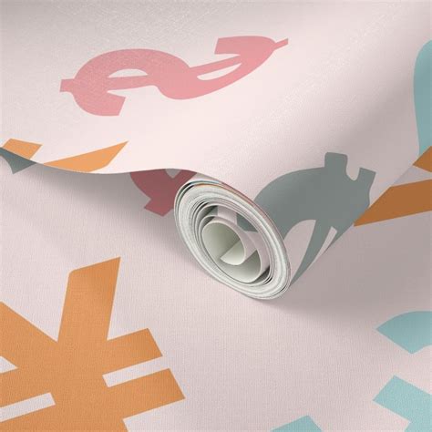 Currency Symbols Wallpaper | Spoonflower