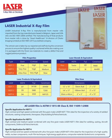 Industrial X Ray Films Setna Medical Solution